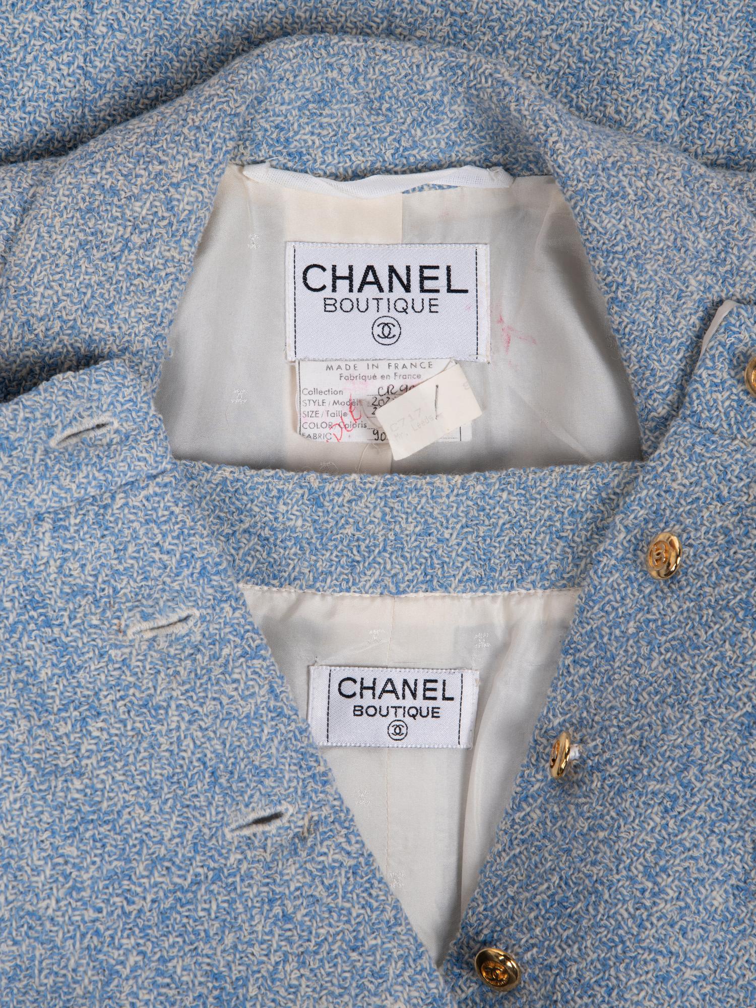 Chanel Tweed Skirt Suit, Cruise 1990