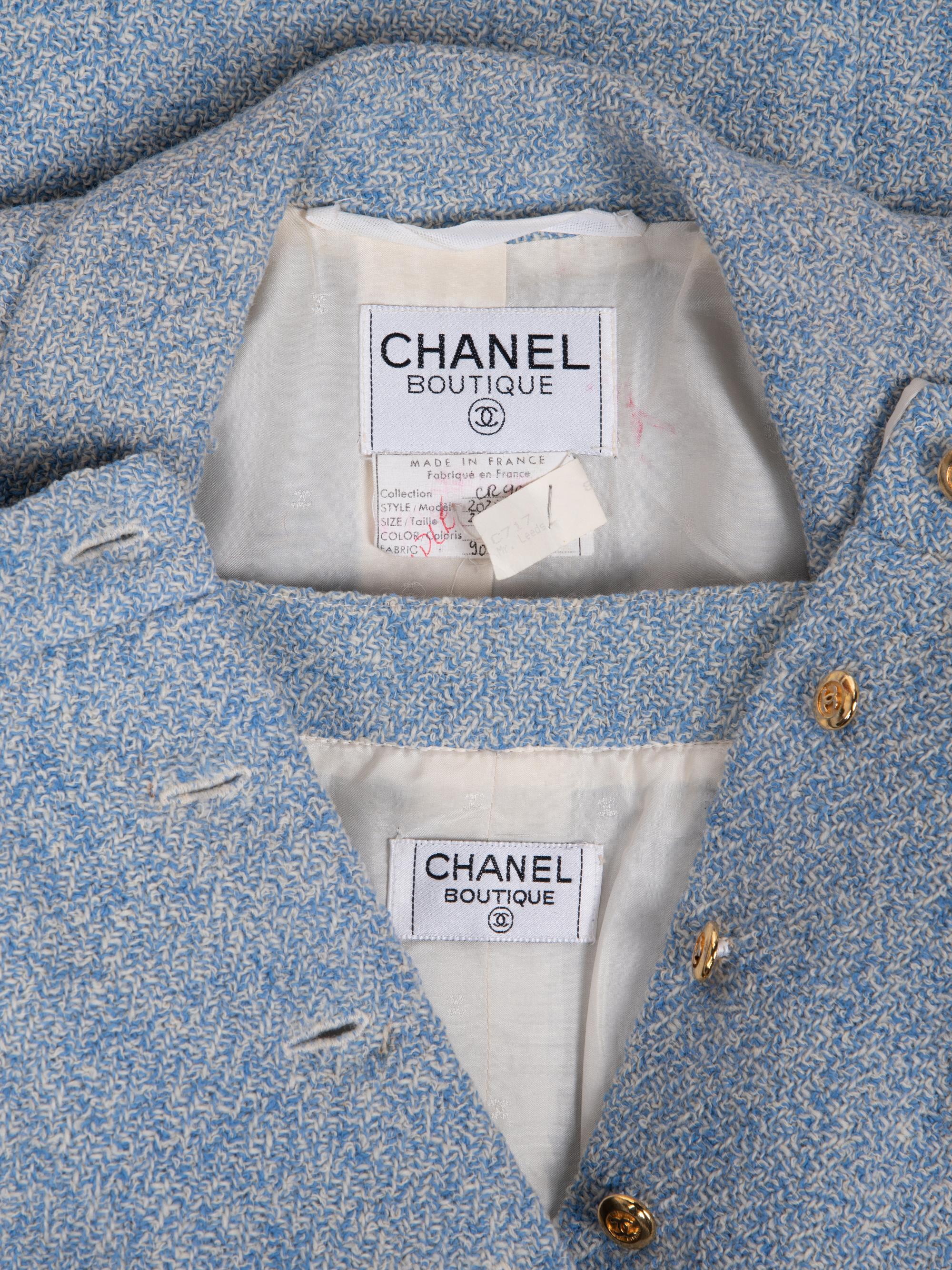 Chanel Tweed Skirt Suit, Cruise 1990