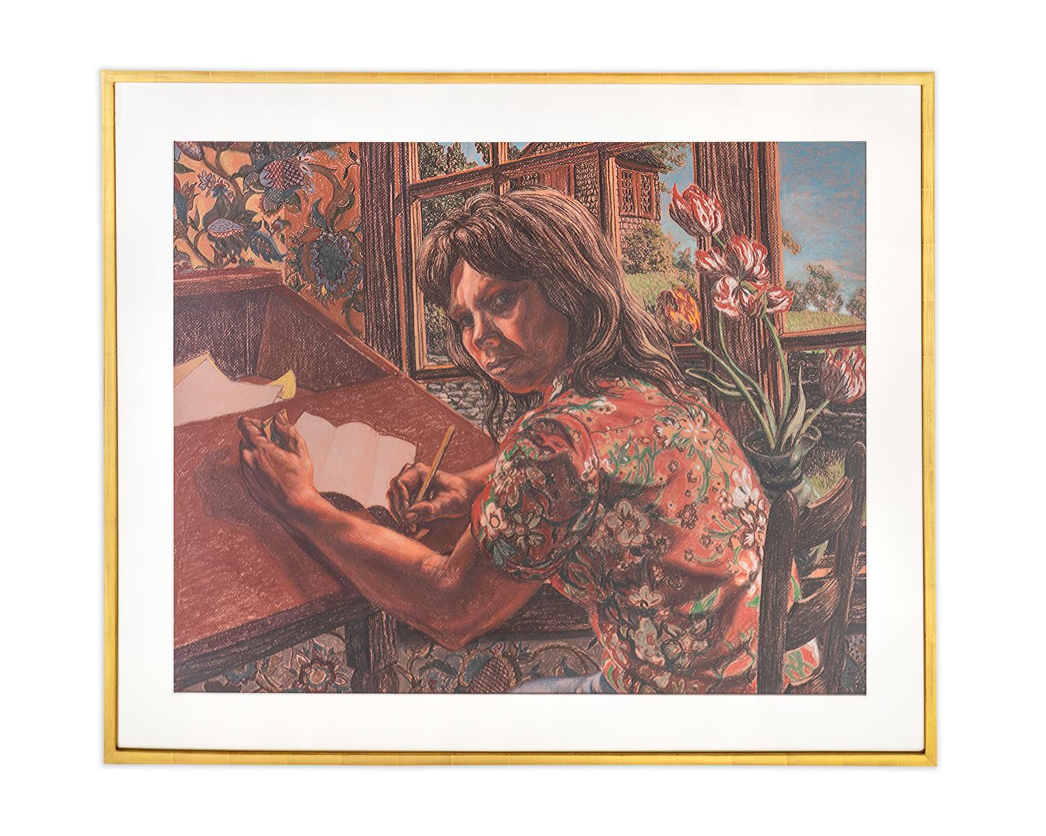 Sondra at Her Desk