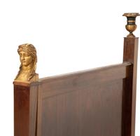 An Empire Mahogany and Parcel Gilt Day Bed
