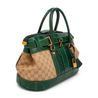 Gucci, Monogram Secret Satchel with Crocodile Trim