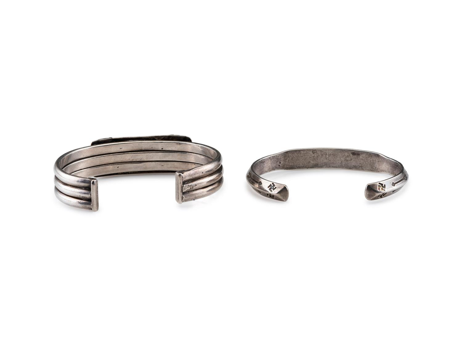 Navajo Silver and Turquoise Cuff Bracelets