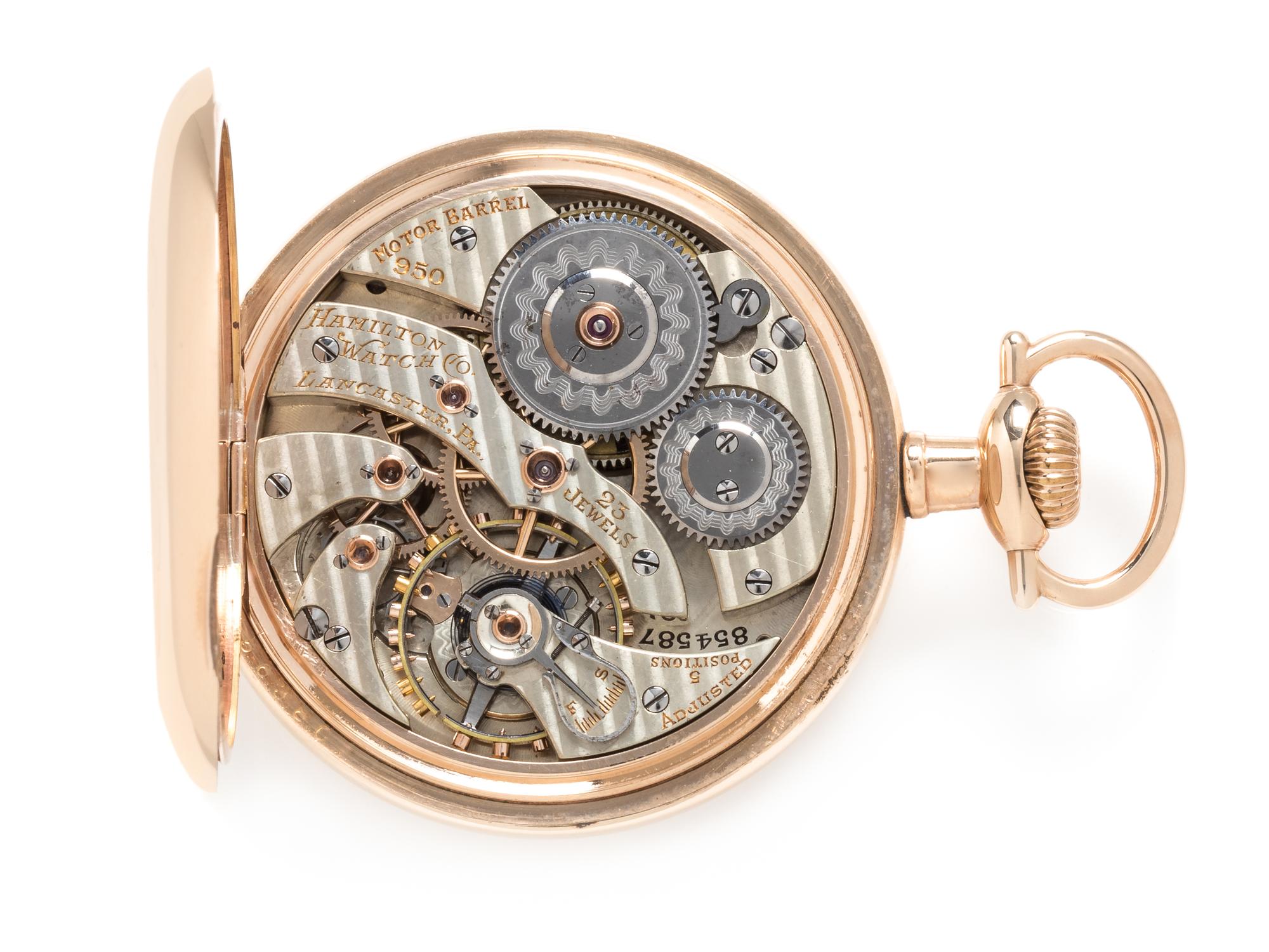 Hamilton Watch Co. for Levy Hermanos La Estrela del Norte, G.F. Open Face Pocket Watch, Circa 1912