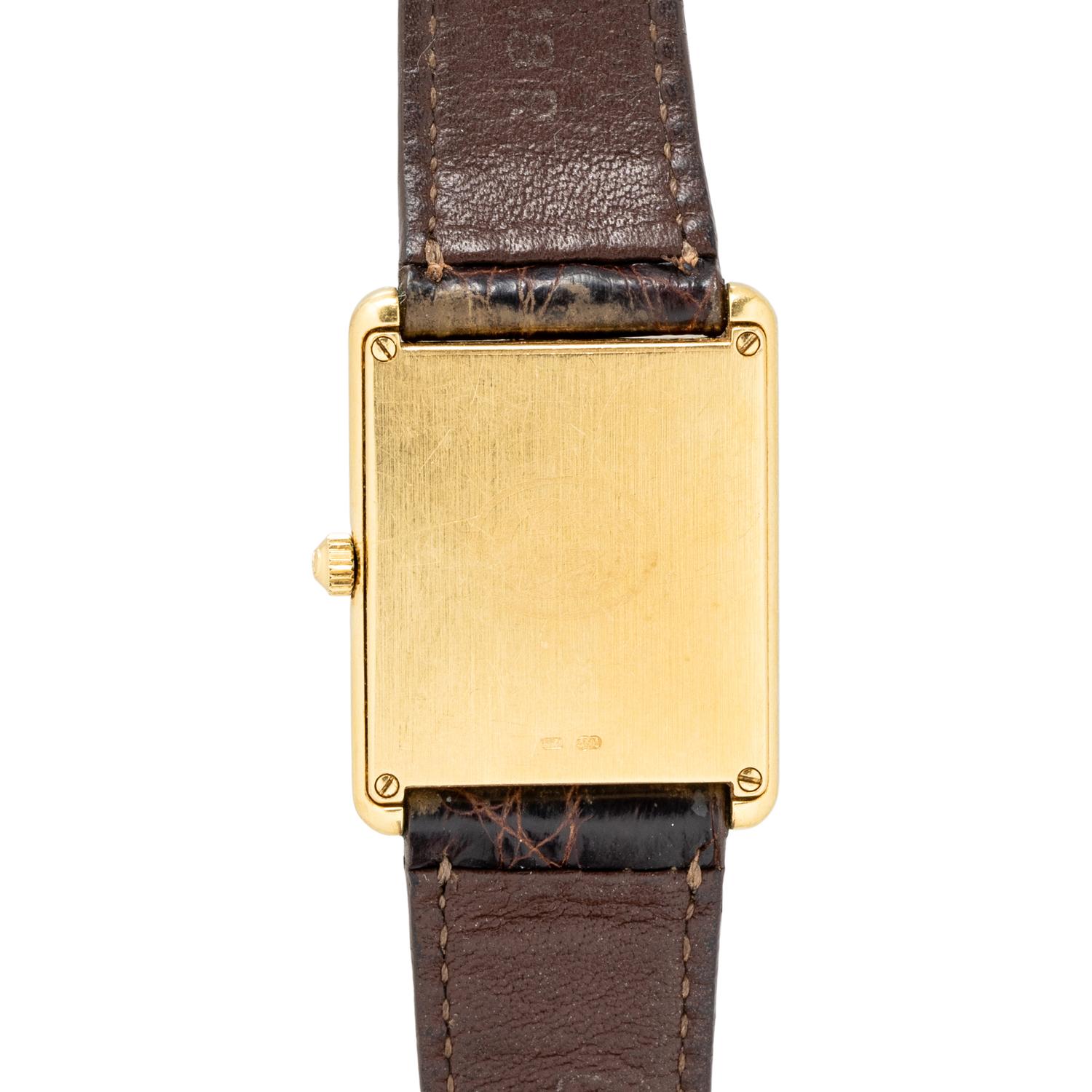 GUCCI, YELLOW GOLD WATCH