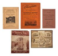 [RELIGION]. A group of items related to African American Baptist churches.