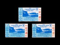 A Group of Significant 1972 Tickets From the Final Games of Roberto Clemente,