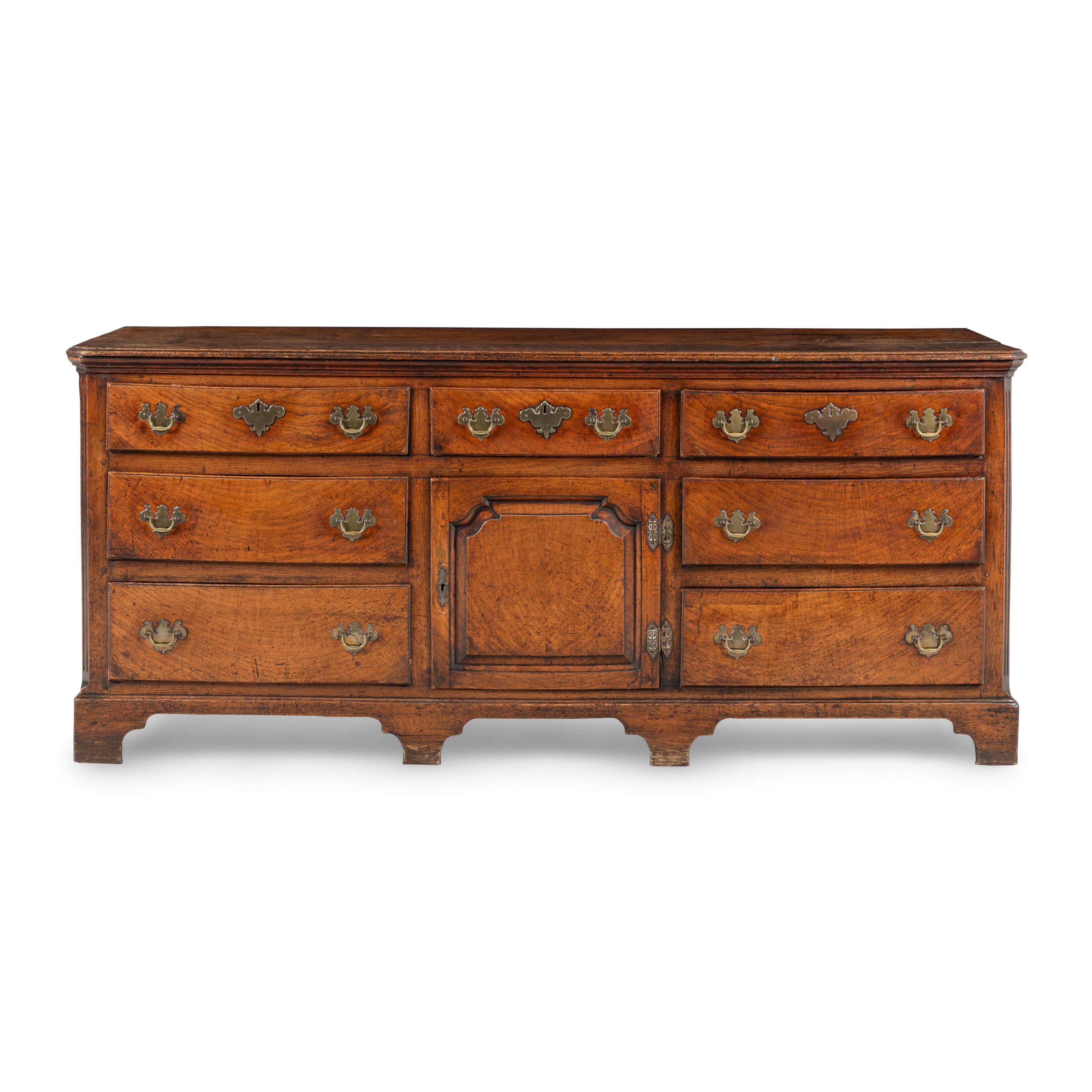 A George III Oak Serving Cabinet