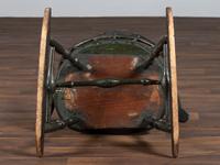A Green-Painted Sack and Comb-Back Windsor Rocker