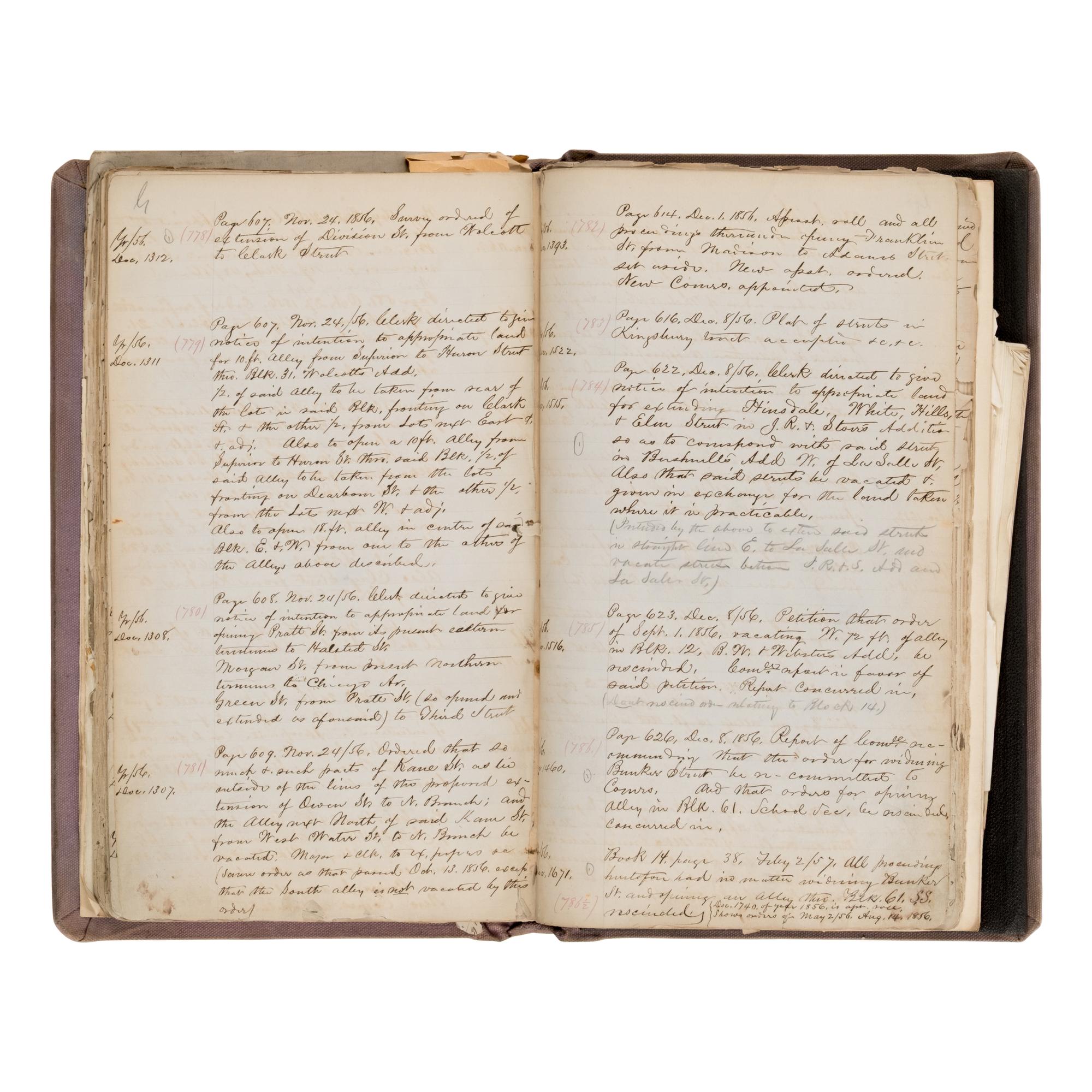 [Chicago Fire]. A large archive of letters, documents, tokens, and ephemera related to the Great Fire.
