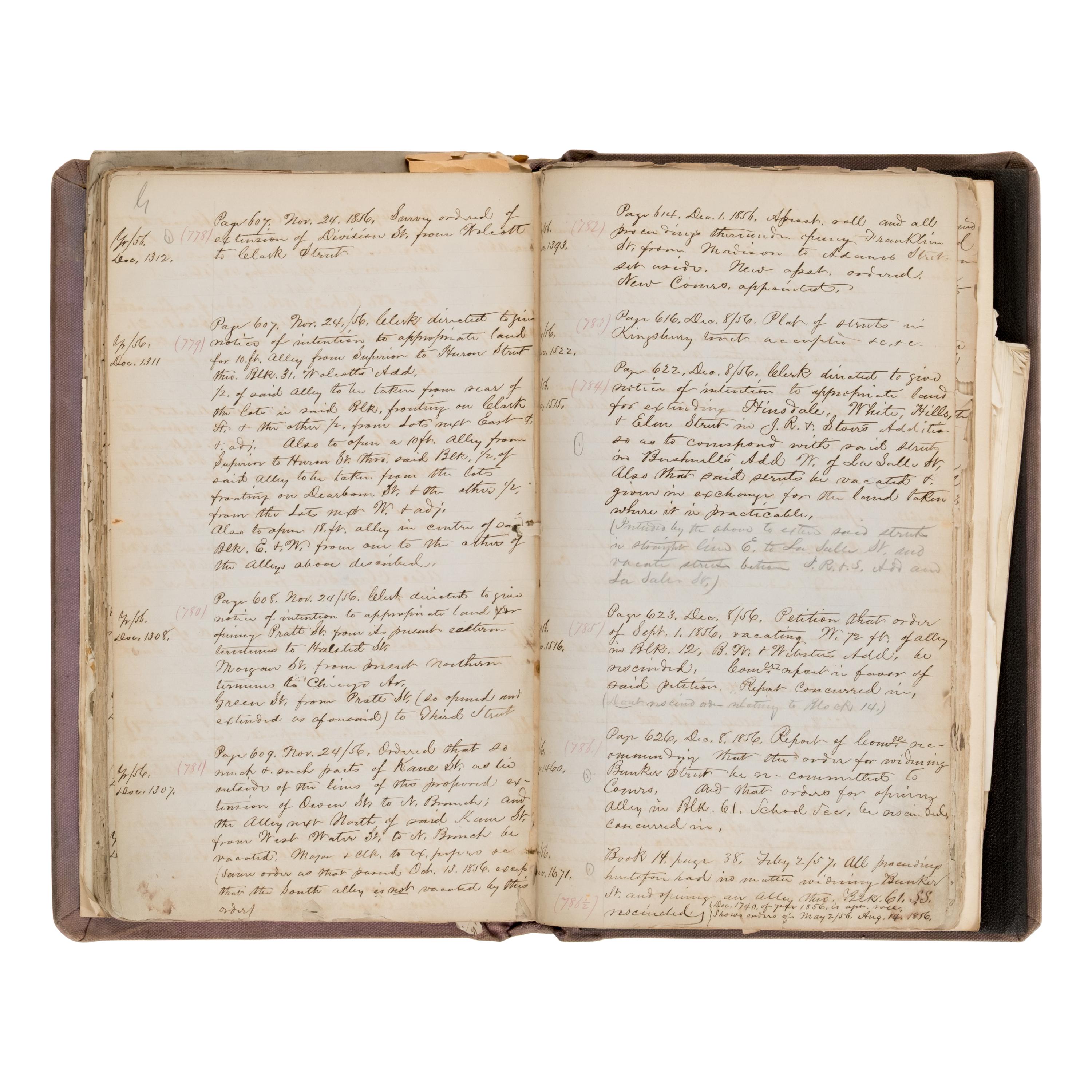 [Chicago Fire]. A large archive of letters, documents, tokens, and ephemera related to the Great Fire.