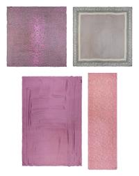 Four Designer Silk Chiffon Scarves