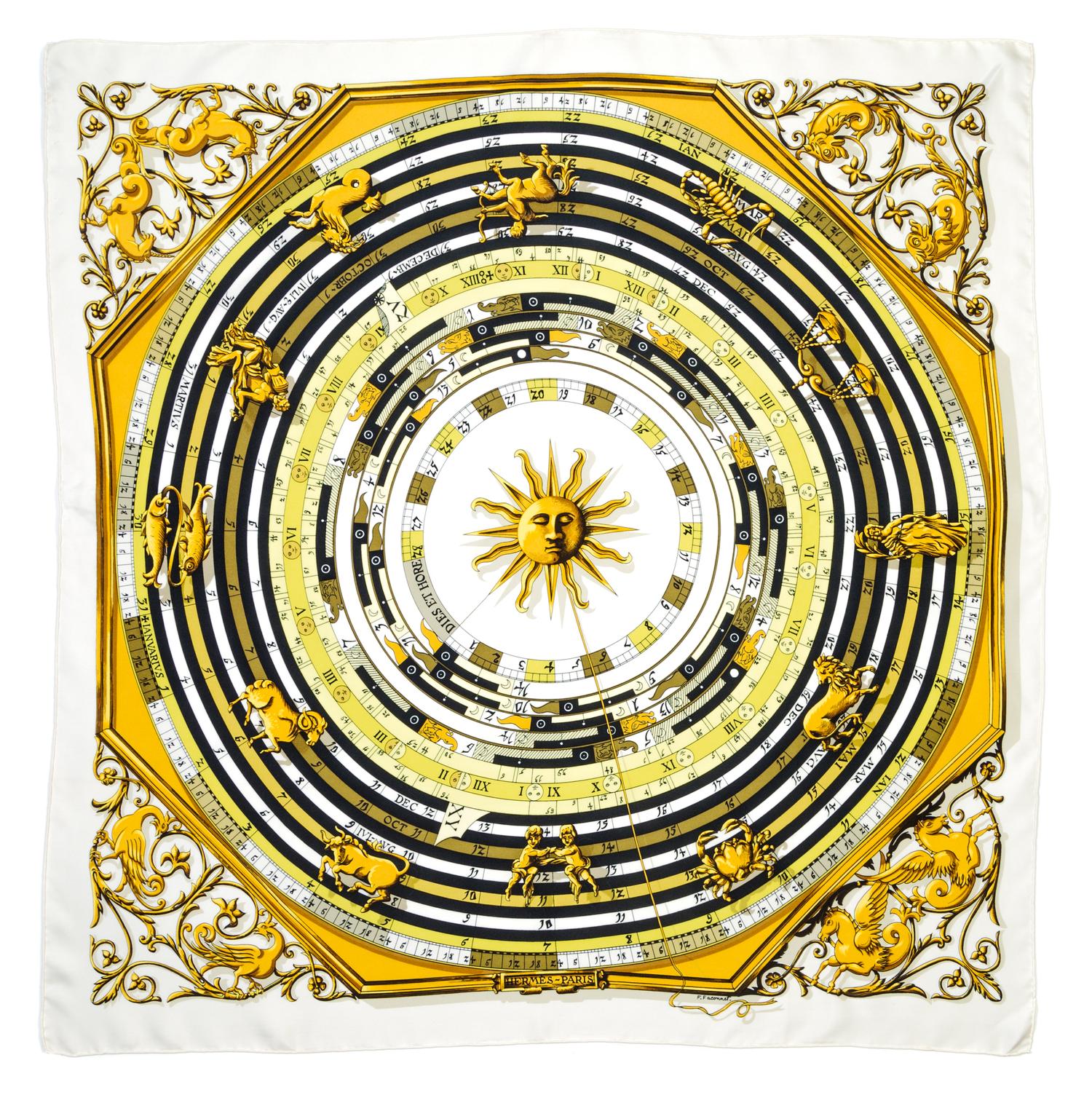 An Hermes 90cm Silk Scarf, 36" x 36".