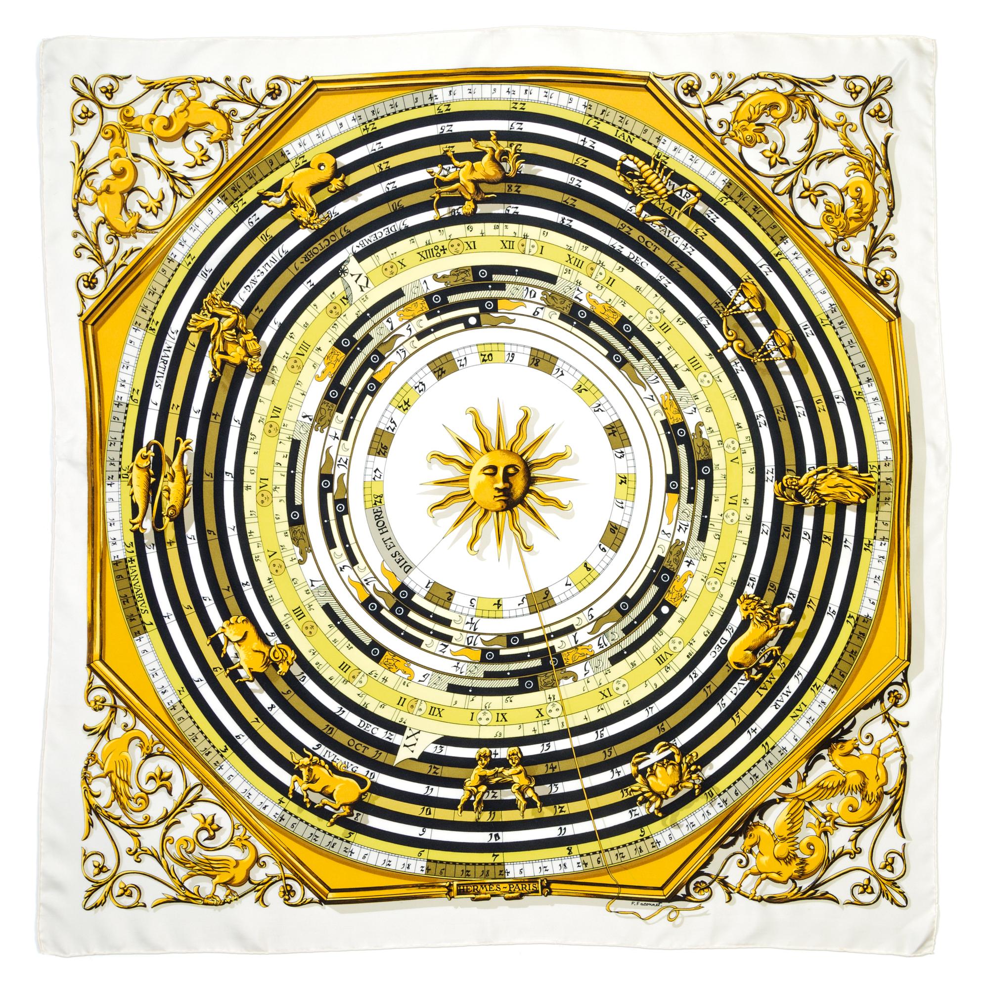 An Hermes 90cm Silk Scarf, 36" x 36".
