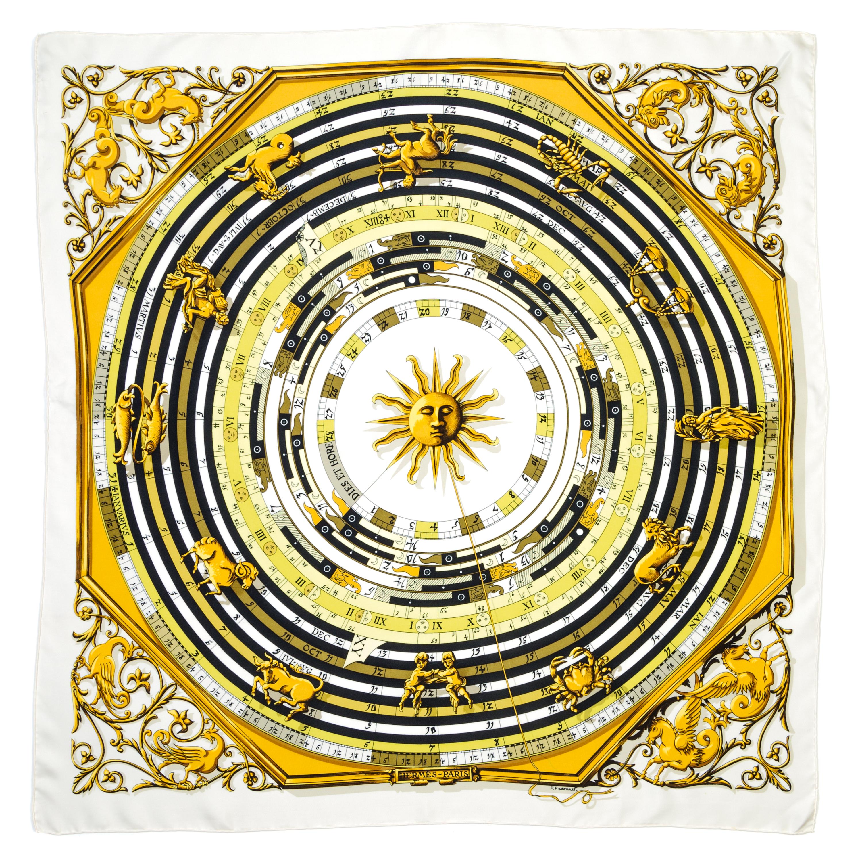 An Hermes 90cm Silk Scarf, 36" x 36".