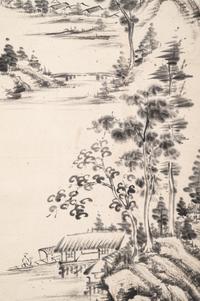 Two Chinese Hanging Scrolls Depicting Landscape