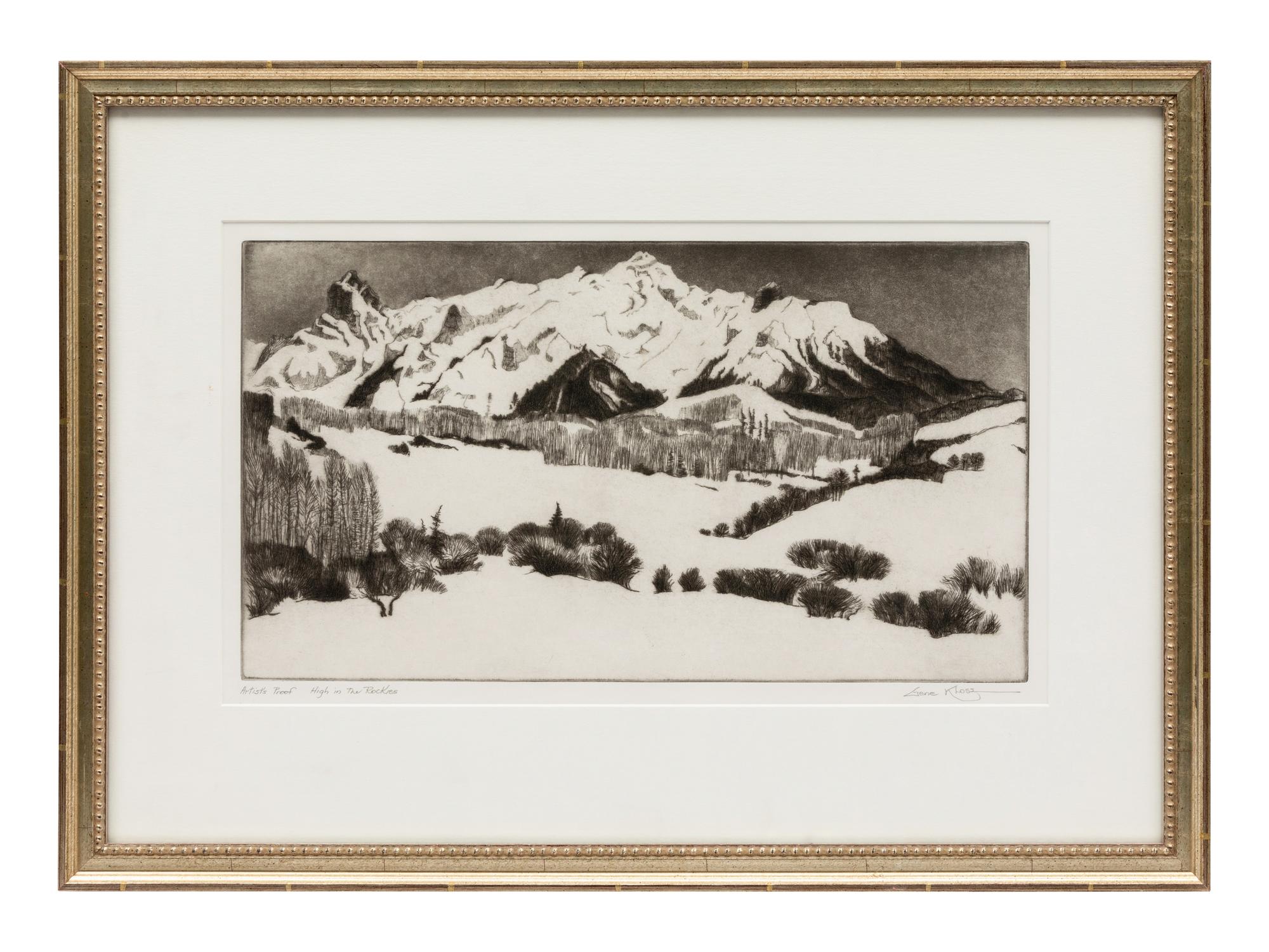 High in the Rockies , Artist's Proof