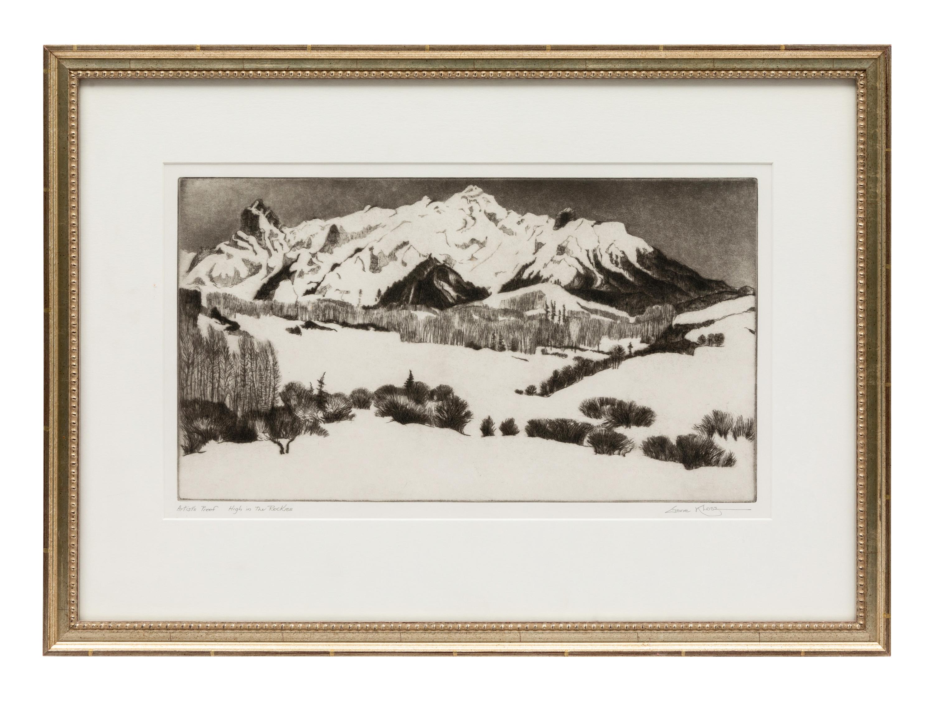 High in the Rockies , Artist's Proof