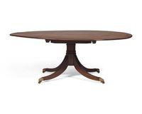 A Regency Style Inlaid Mahogany Single-Pedestal Breakfast Table