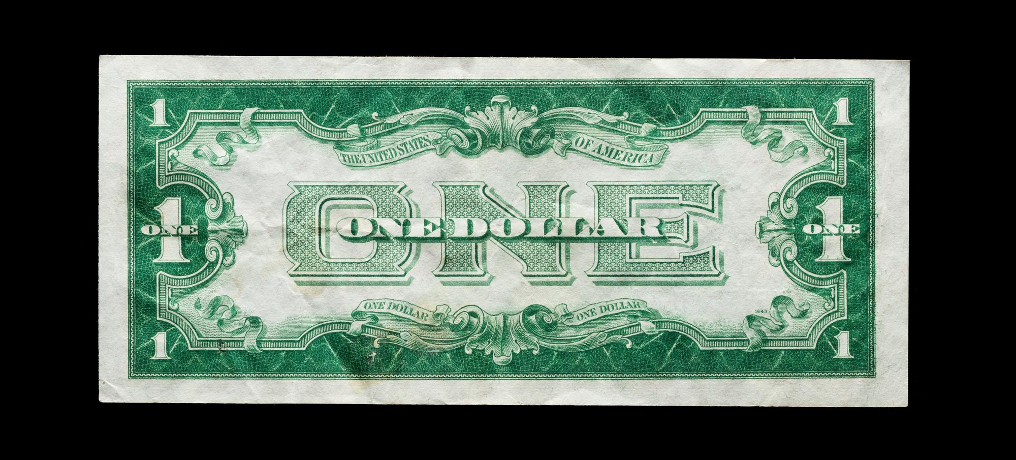 A United States Series 1928A Funny Back $1 Silver Certificate