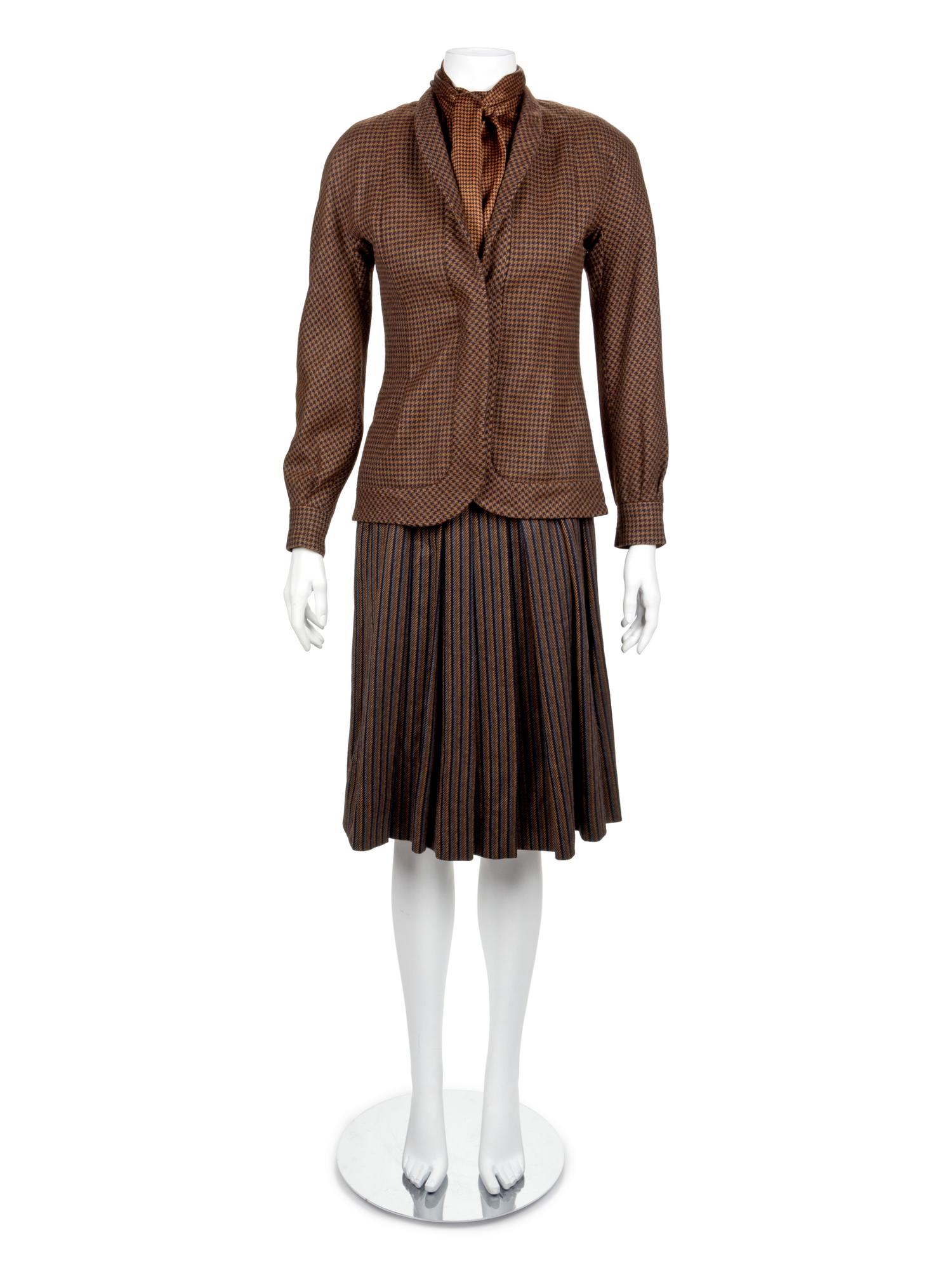 Nina Ricci Wool Skirt Suit, 1980-90s