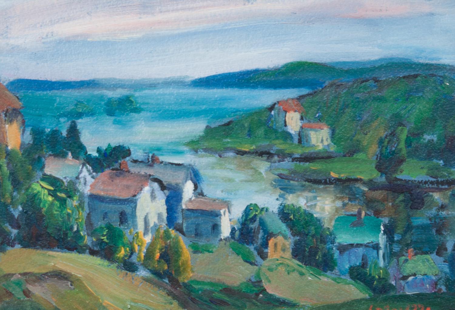 Francesco Spicuzza, (Wisconsin, 1883-1962), Sunday Strolling, Lincoln Park and Big Cedar Lake, circa 1930's (two works)