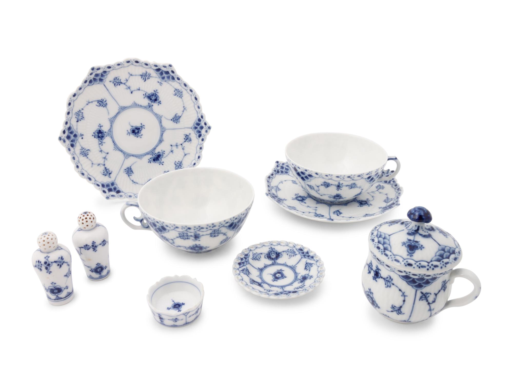 A Royal Copenhagen Full Lace Tea Service