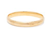 YELLOW GOLD BANGLE BRACELET