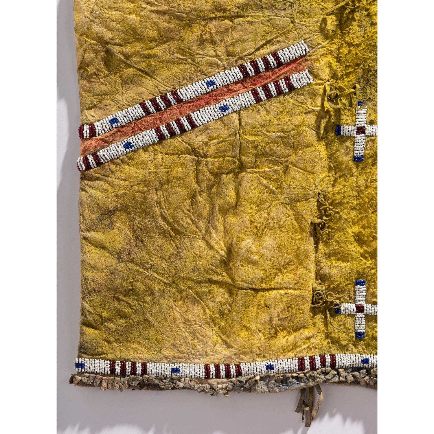 Sioux Beaded Hide Leggings, with Dragonflies