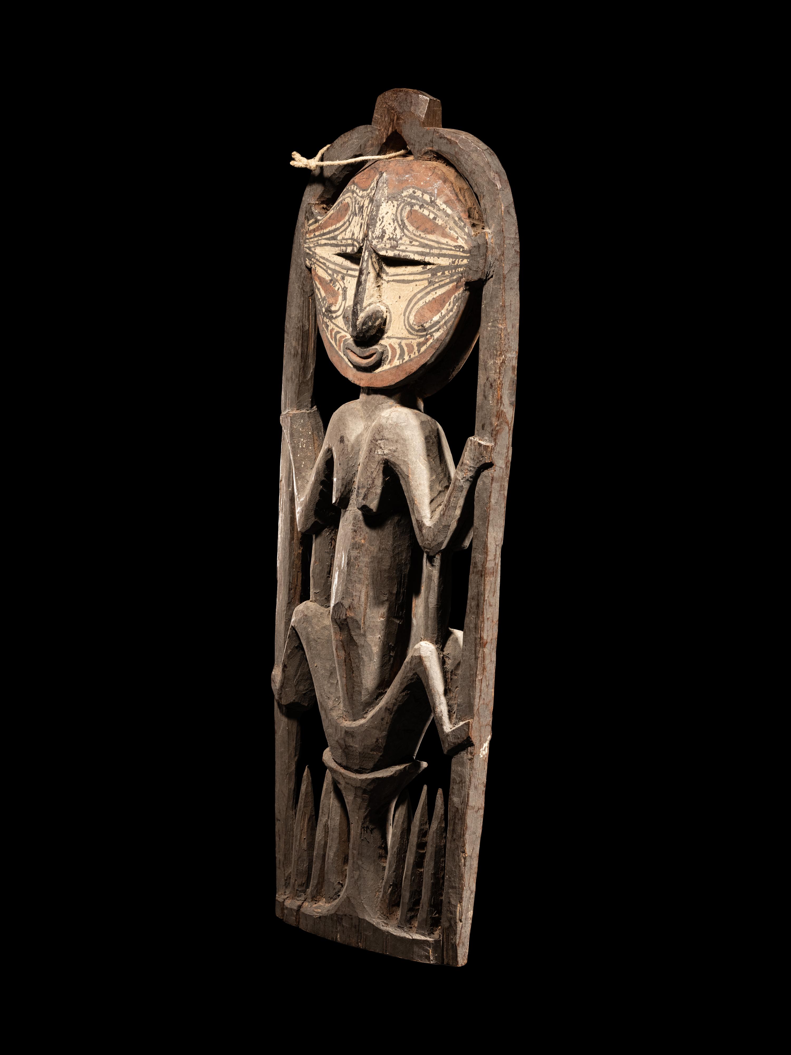 An Iatmul Wood Skull Rack