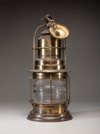 A Brass 'Post Lantern B' Signal Light