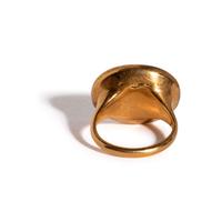 A Neoclassical Red Jasper and Gold Finger Ring with Two Hoplites