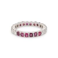 DIAMOND AND RUBY ETERNITY BAND