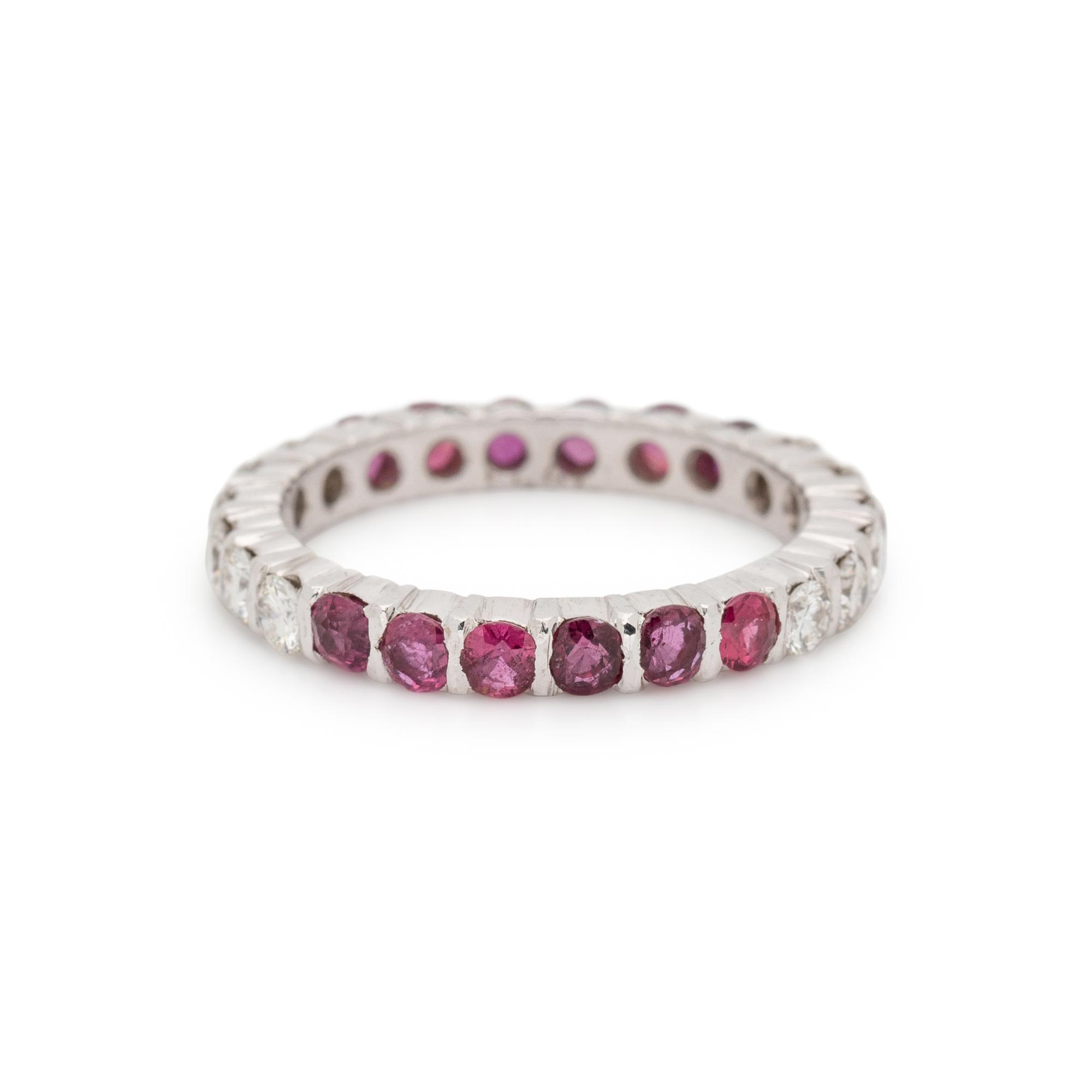DIAMOND AND RUBY ETERNITY BAND