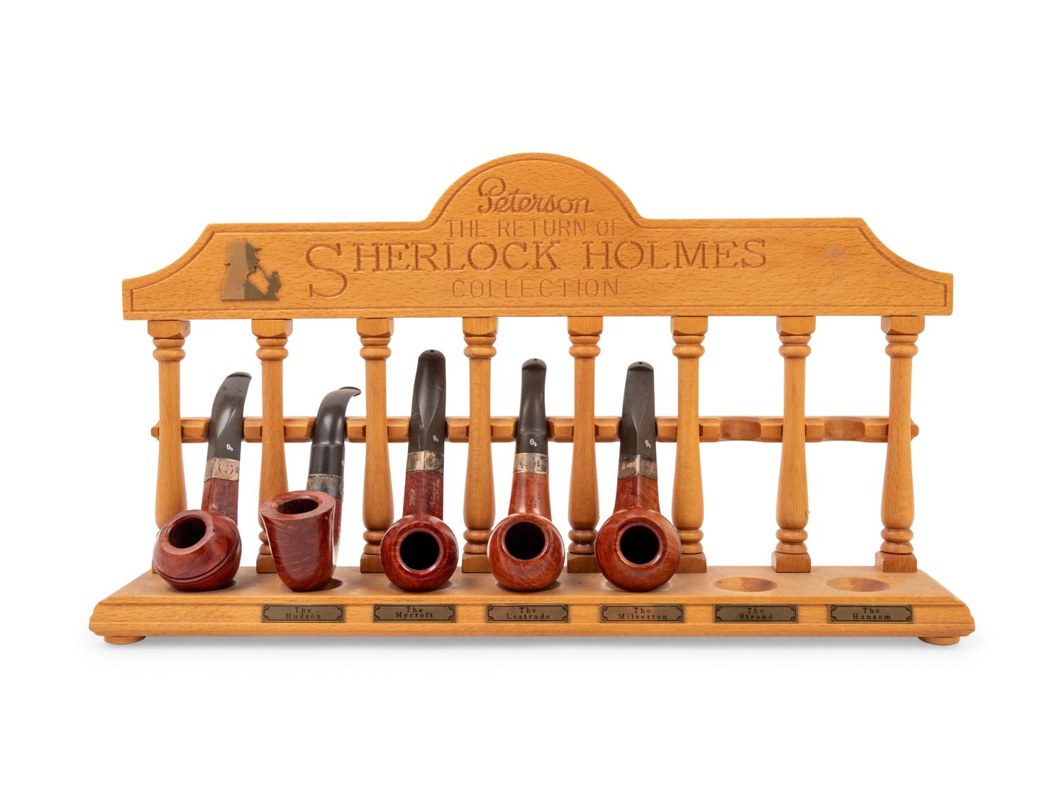A Collection of Twelve Peterson: Sherlock Holmes Collection Smoking Pipes