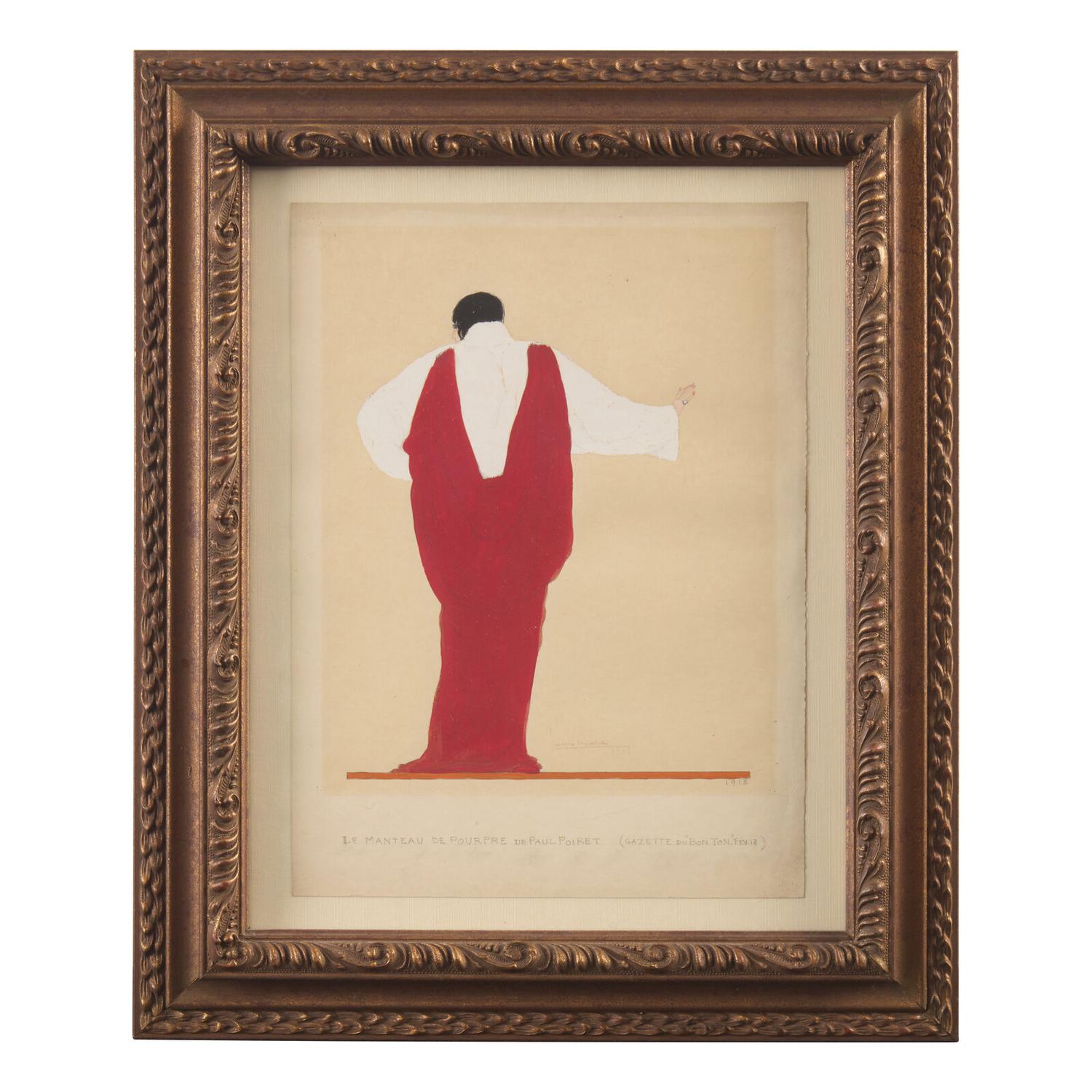 Georges Lepape (French, 1887–1971) — Le Manteau de Pourpre (Paul Poiret), for Gazette du Bon Ton, 1913