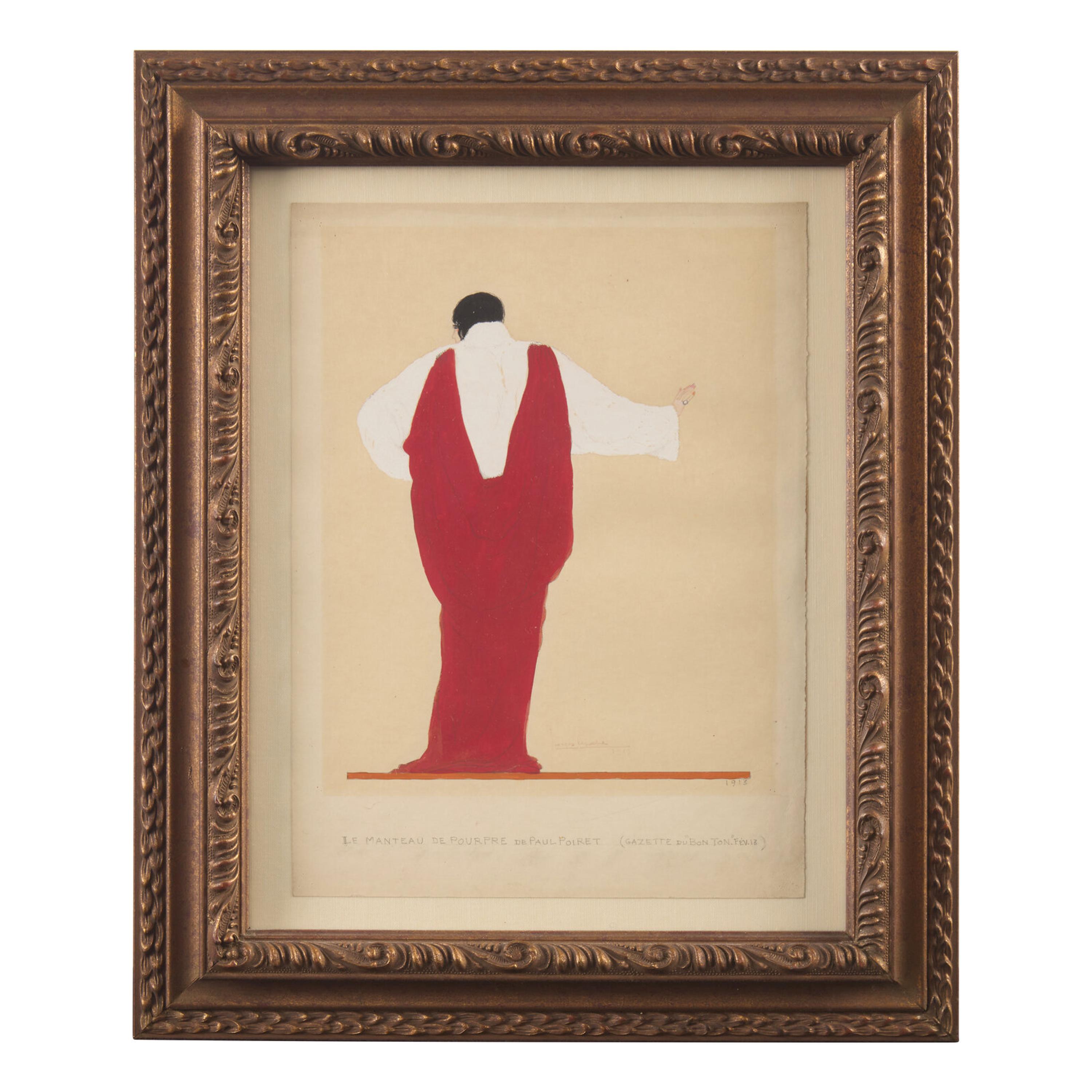 Georges Lepape (French, 1887–1971) — Le Manteau de Pourpre (Paul Poiret), for Gazette du Bon Ton, 1913