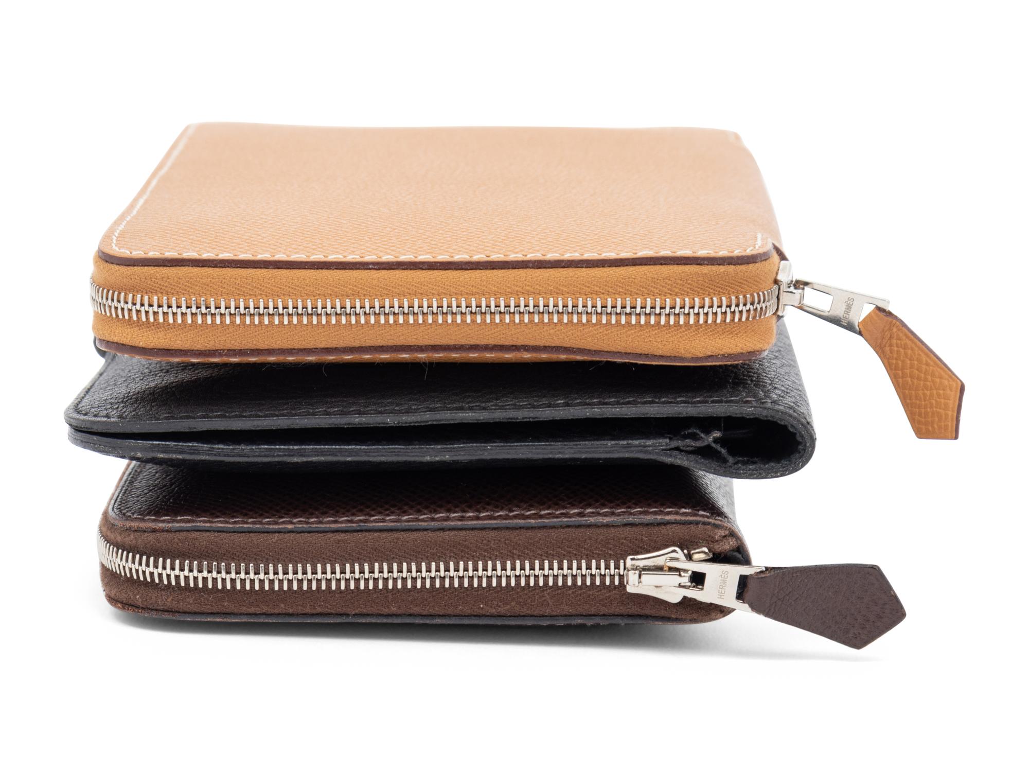 Three Hermès Wallets, 1990s-2010s
