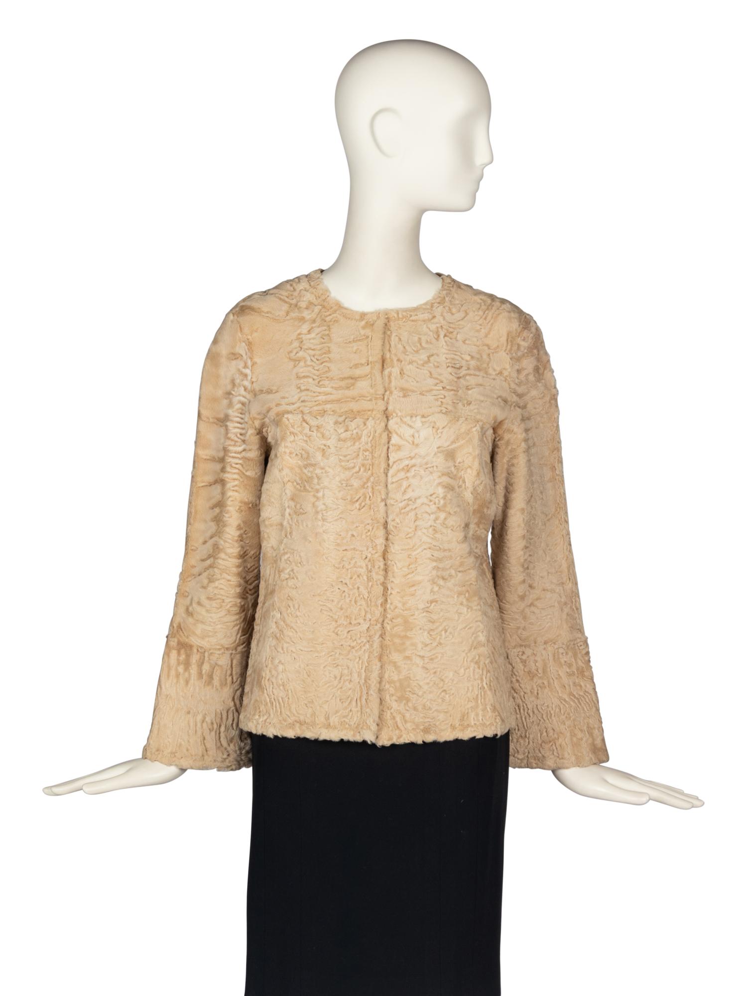 Blonde Broadtail Fur Jacket Attributed to J. Mendel