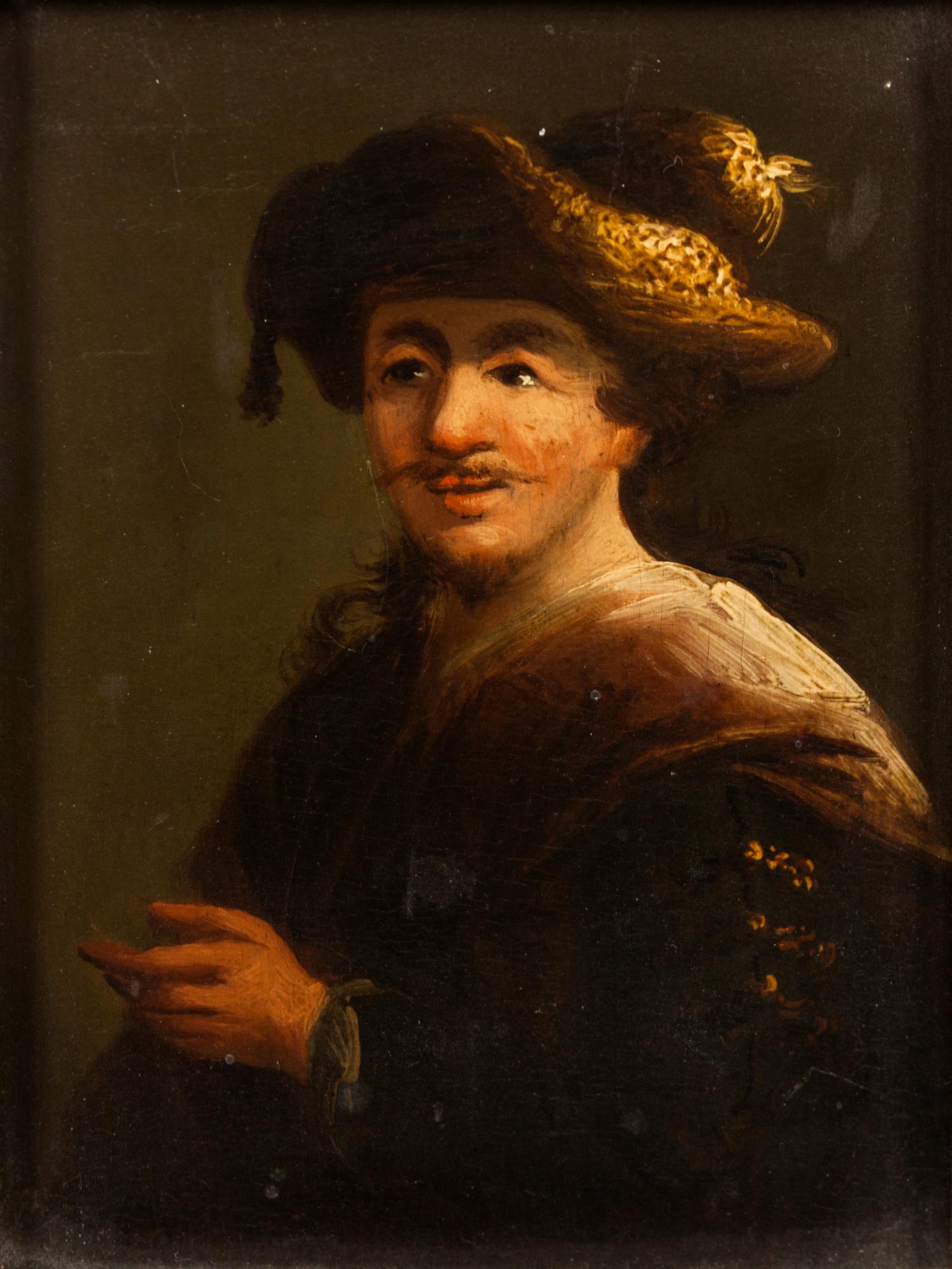 Continental School, , Portrait of a Gentleman in a Hat