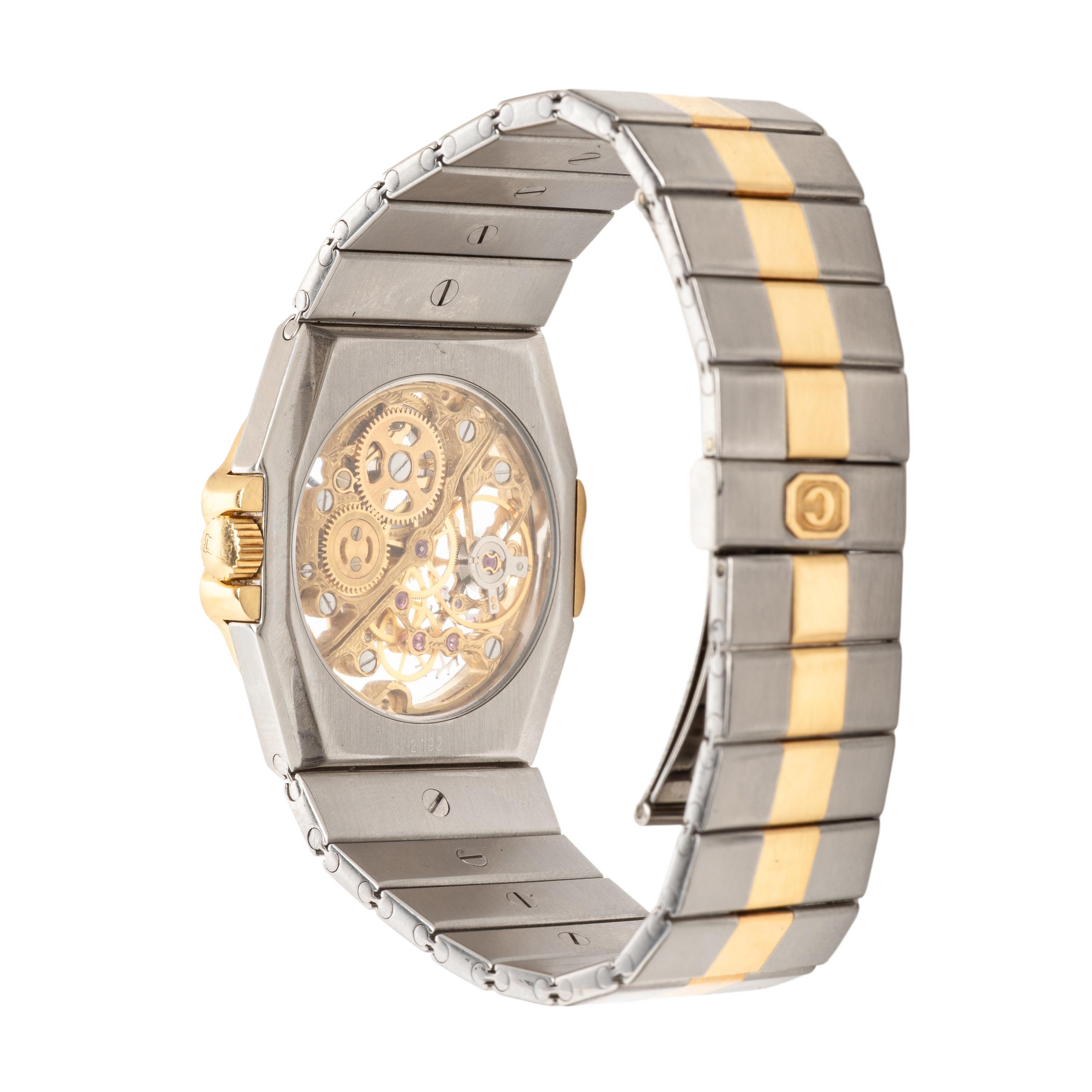 Chopard, Ref. 8023, Yellow Gold and Steel 'St. Moritz' Skeleton Watch