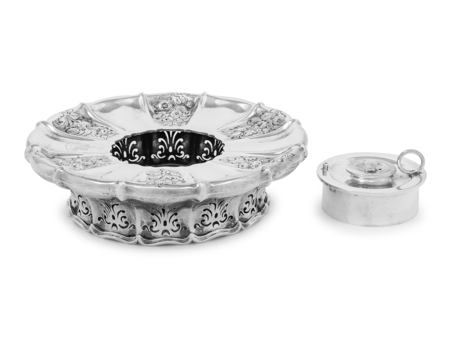 A Storr & Mortimer William IV Silver Burner Stand