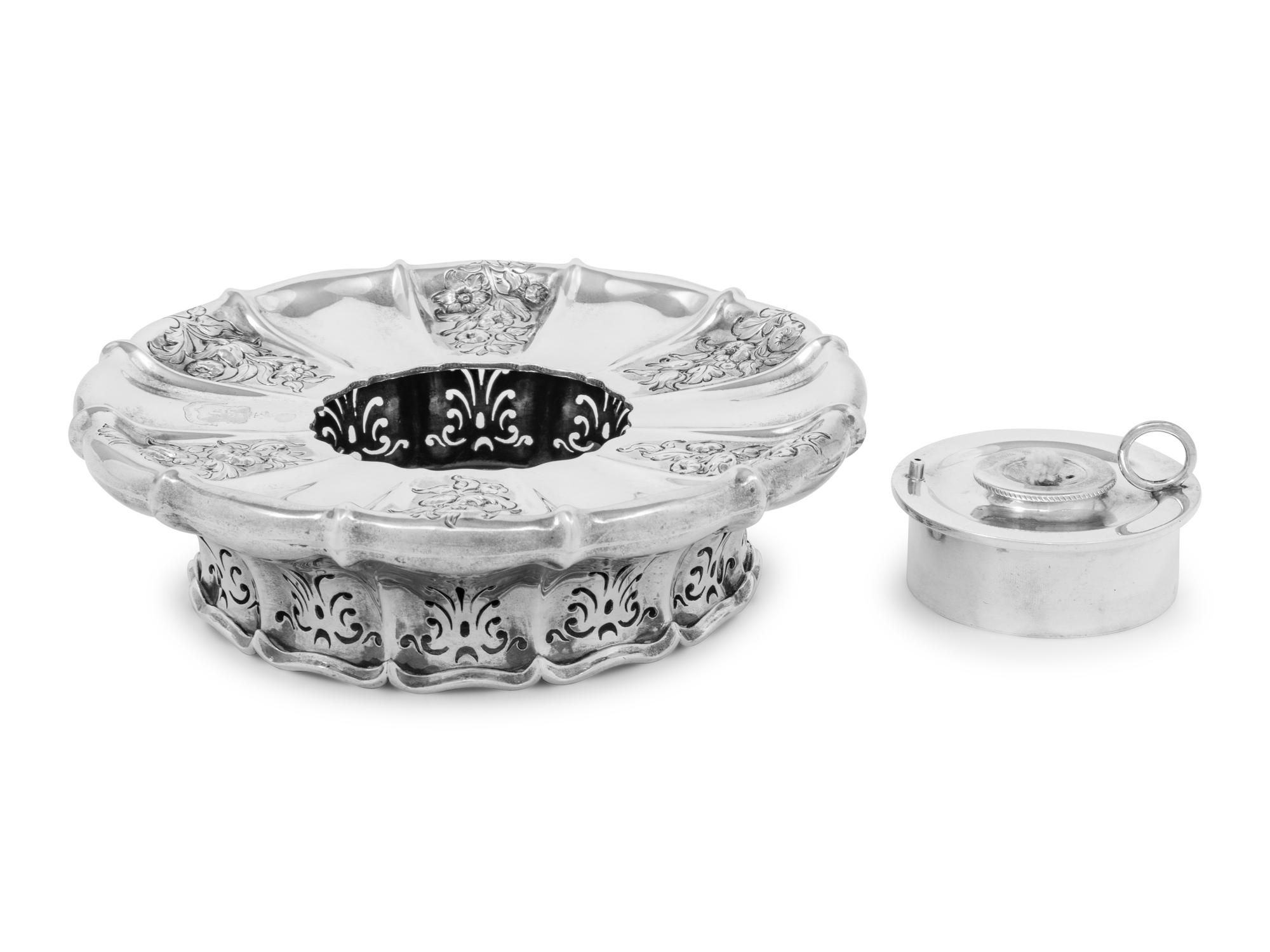 A Storr & Mortimer William IV Silver Burner Stand