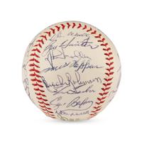 A 1965 Baltimore Orioles Team Signed Autograph Baseball