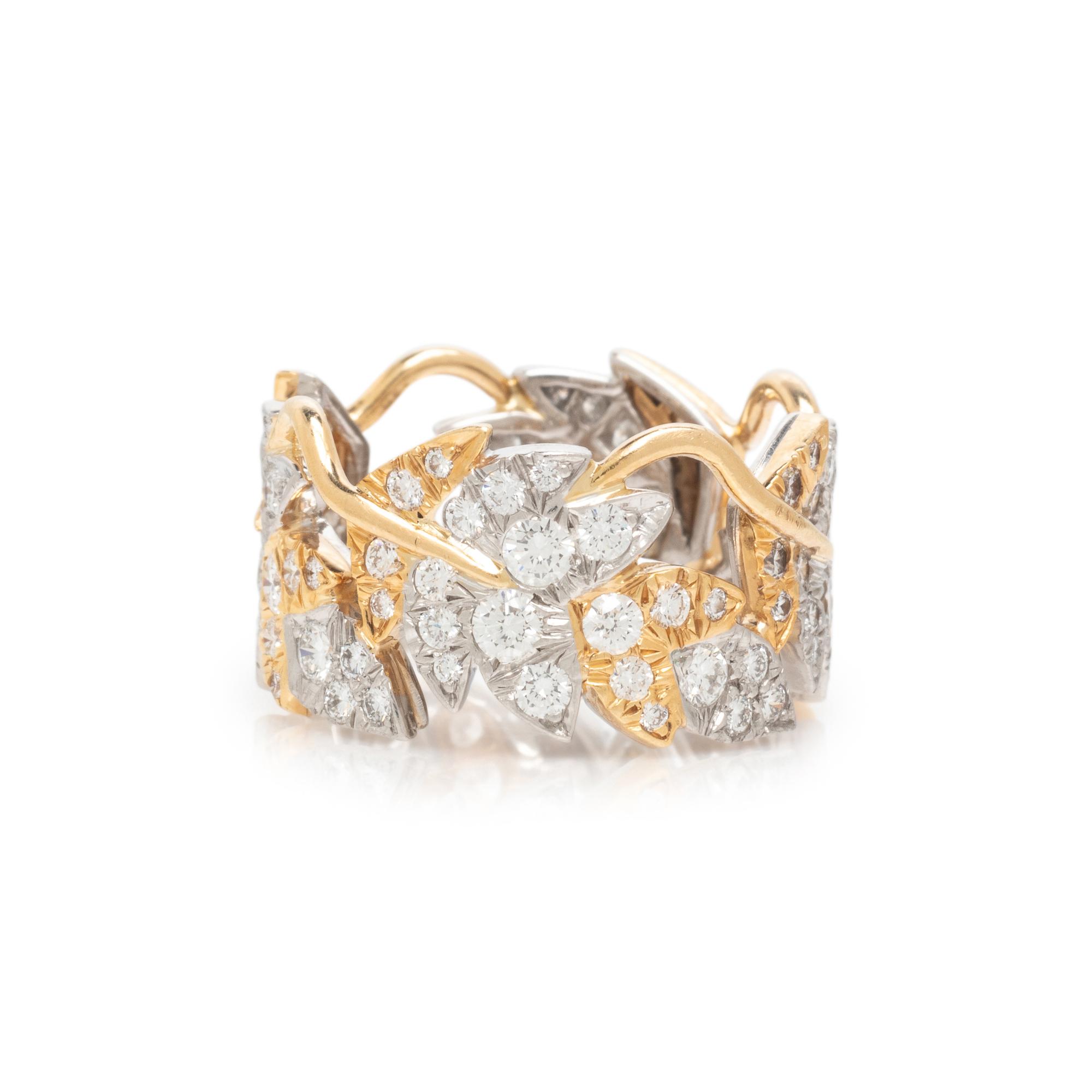 TIFFANY & CO., JEAN SCHLUMBERGER, DIAMOND 'FOUR LEAVES' BAND