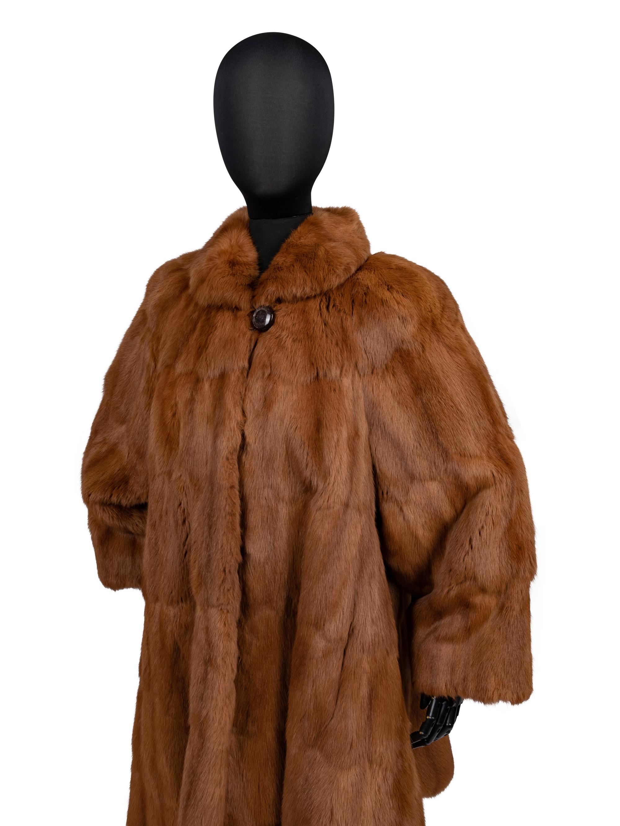 Revillon Sable Fur Coat, 1980-90s