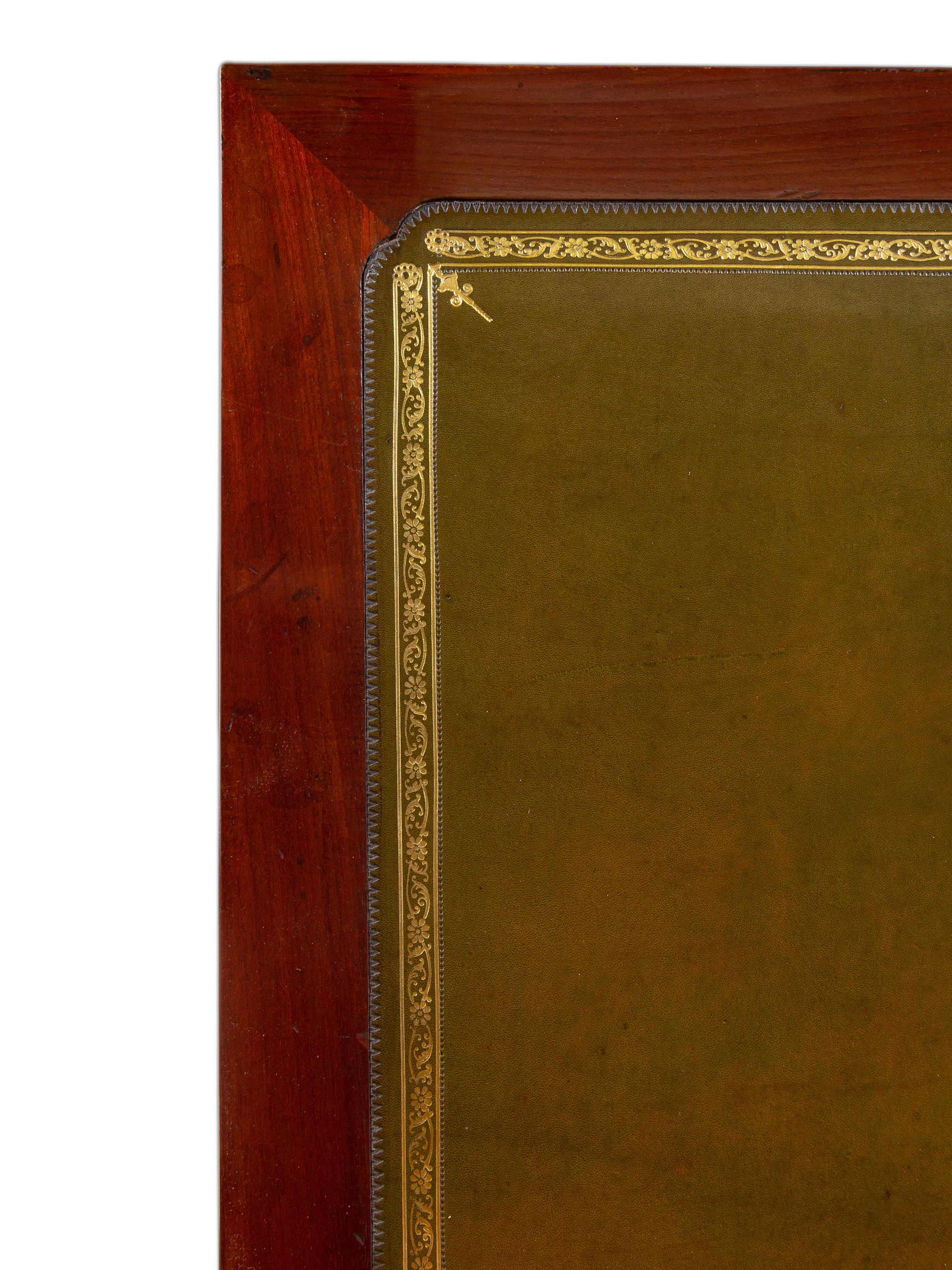 A George III Satinwood, Tulipwood and Amaranth Marquetry Fall-Front Secrétaire