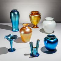 Steuben Glass (American, founded 1903) — Group of 7 Steuben Glassware Items, c. 1930