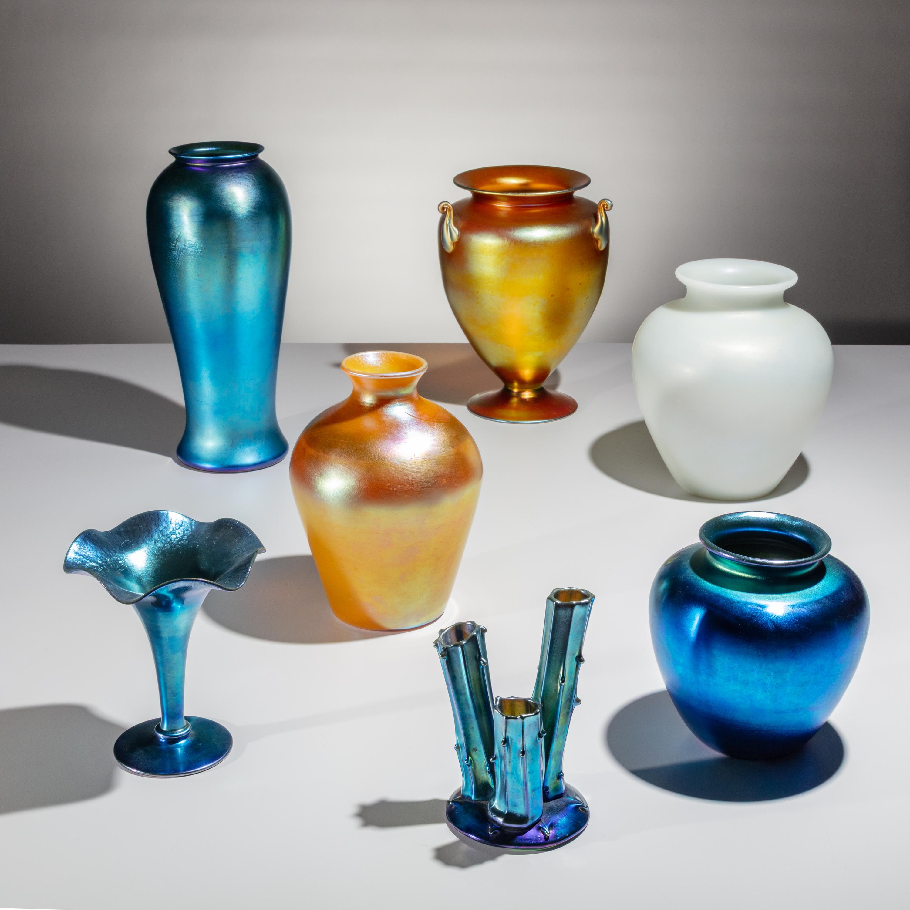 Steuben Glass (American, founded 1903) — Group of 7 Steuben Glassware Items, c. 1930