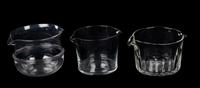 A Collection of Nine Glass Wine Rinsers
