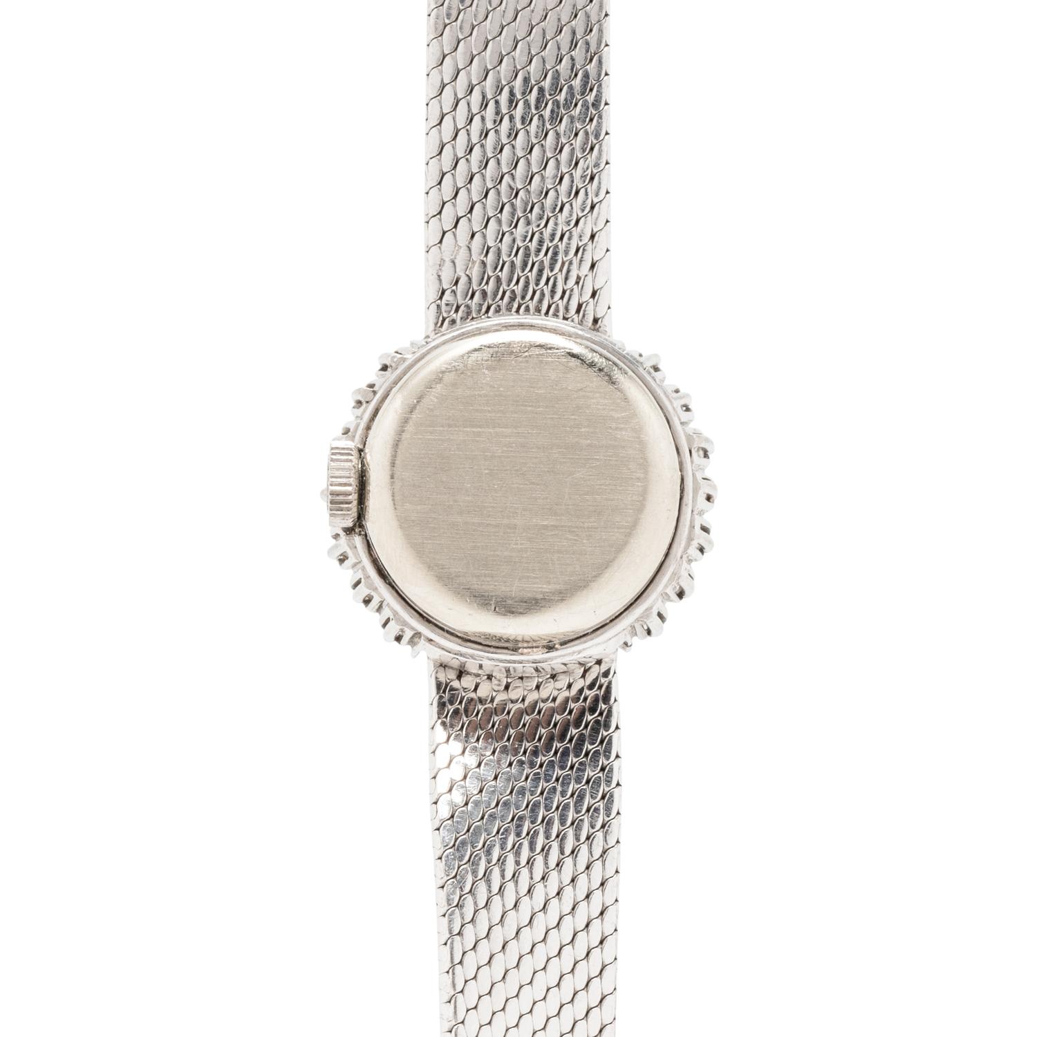 LONGINES, 18K WHITE GOLD AND DIAMOND WATCH